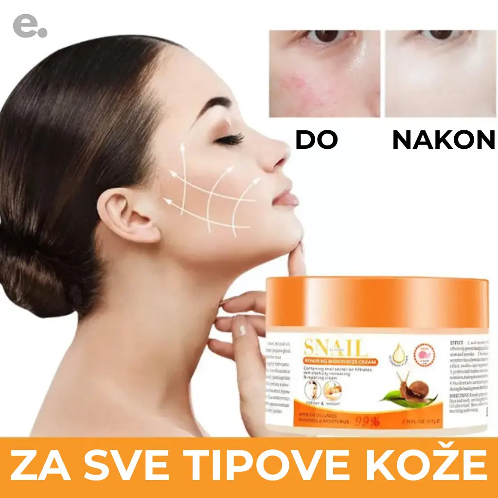 1+1 GRATIS Krema od Puževe Sluzi - Reši se Bora, Akni i Ožiljaka